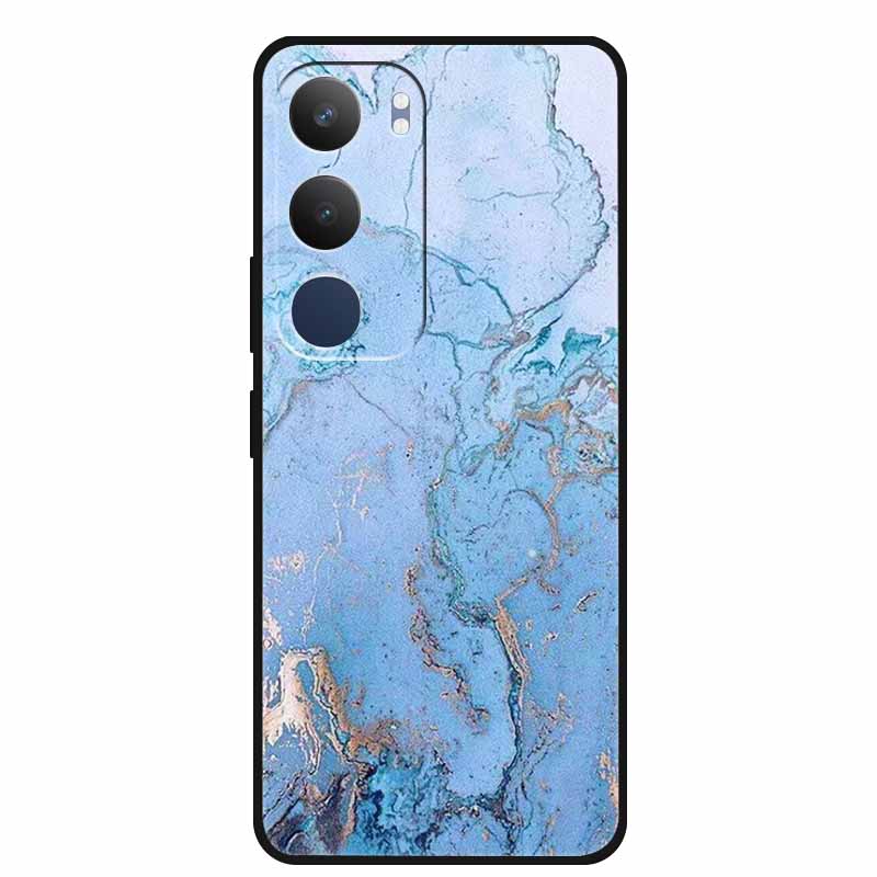 Luxury Phone Case For Vivo Y19s Pro 4G Soft TPU Silicone Back Case For Vivo Y29 5G Y 29 19s Marble Patterns Cover Bumper Funda