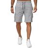 Pantaloncini da jogging traspiranti tinta unita da uomo con tasche e coulisse Pantaloncini casual