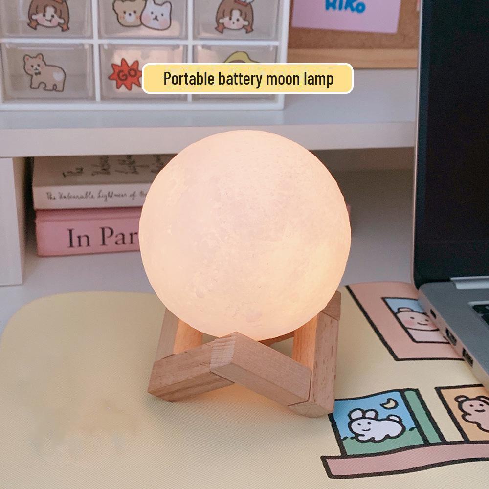 

Романтический лунный ночной свет: Идеальный ночник и подарок на день рождения для подруг 10CM (With Stand)