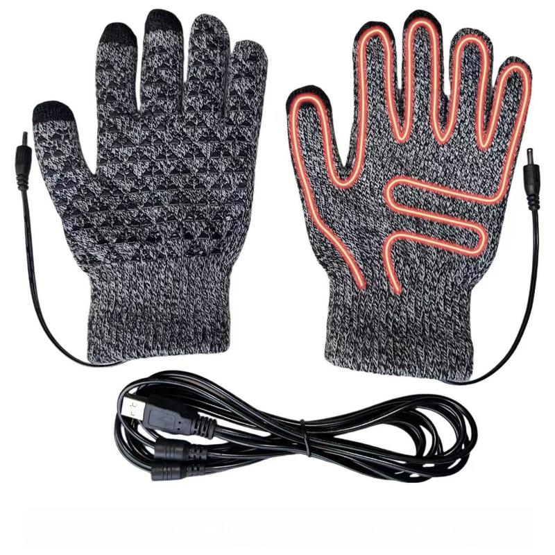 USB Heated Gloves Touchscreen Rechargeable Thermal Thickened For Skiing Motorcycle Cycling Commuting Outdoor Winter Activities