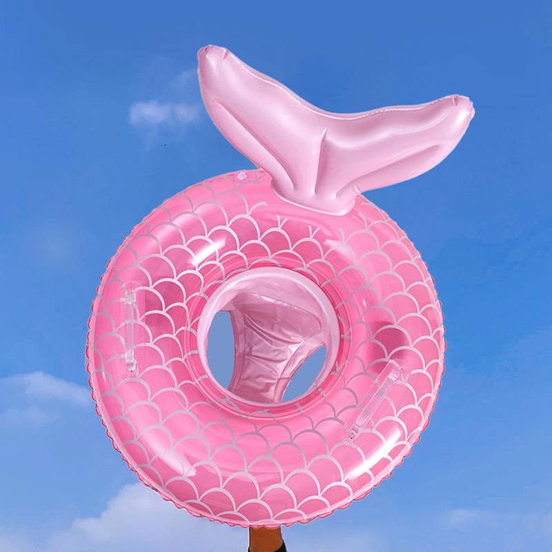 1Pcs Mermaid Swim Ring Inflatable Pool Float Swim Tube Swimming Seat Ring Summer Water Play Bathtub Pool Float