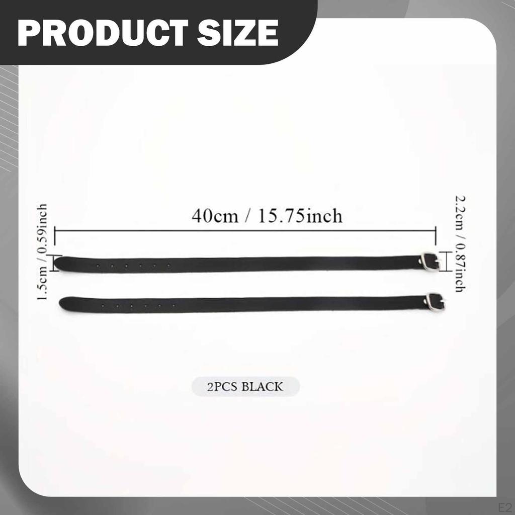 2x English Spur Straps,Training Equipment Wear Resistant Horse Riding Gear with Buckle Boots Straps