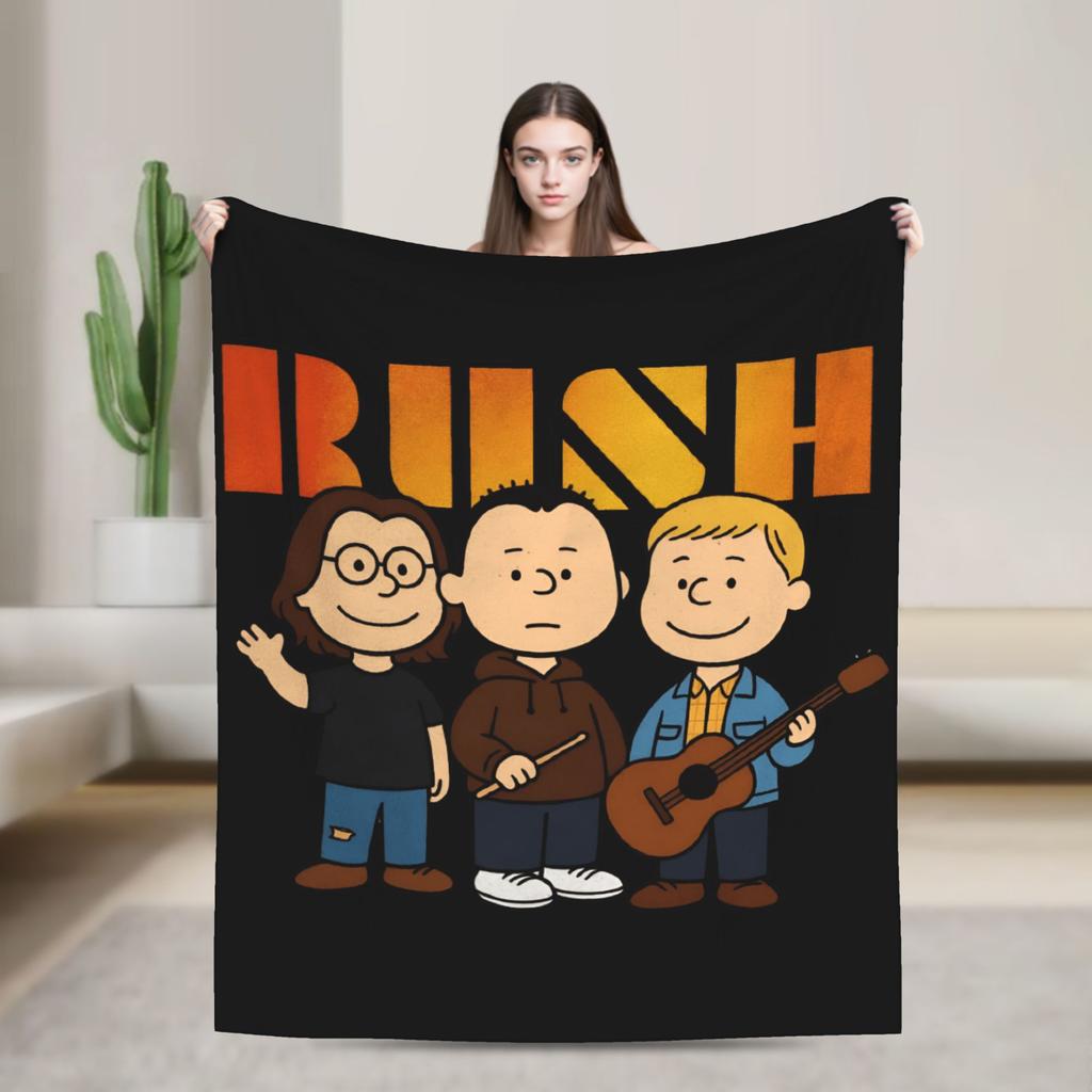 Moving Pictures Rush Anniversario Tour della Band Coperta di Flanella Invernale Calda Biancheria da Letto Coperte Copriletto per Soggiorno Copri Letto Copridivano