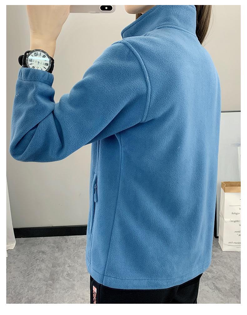 Autumn Winter Thickened Stand Collar Fleece Jacket