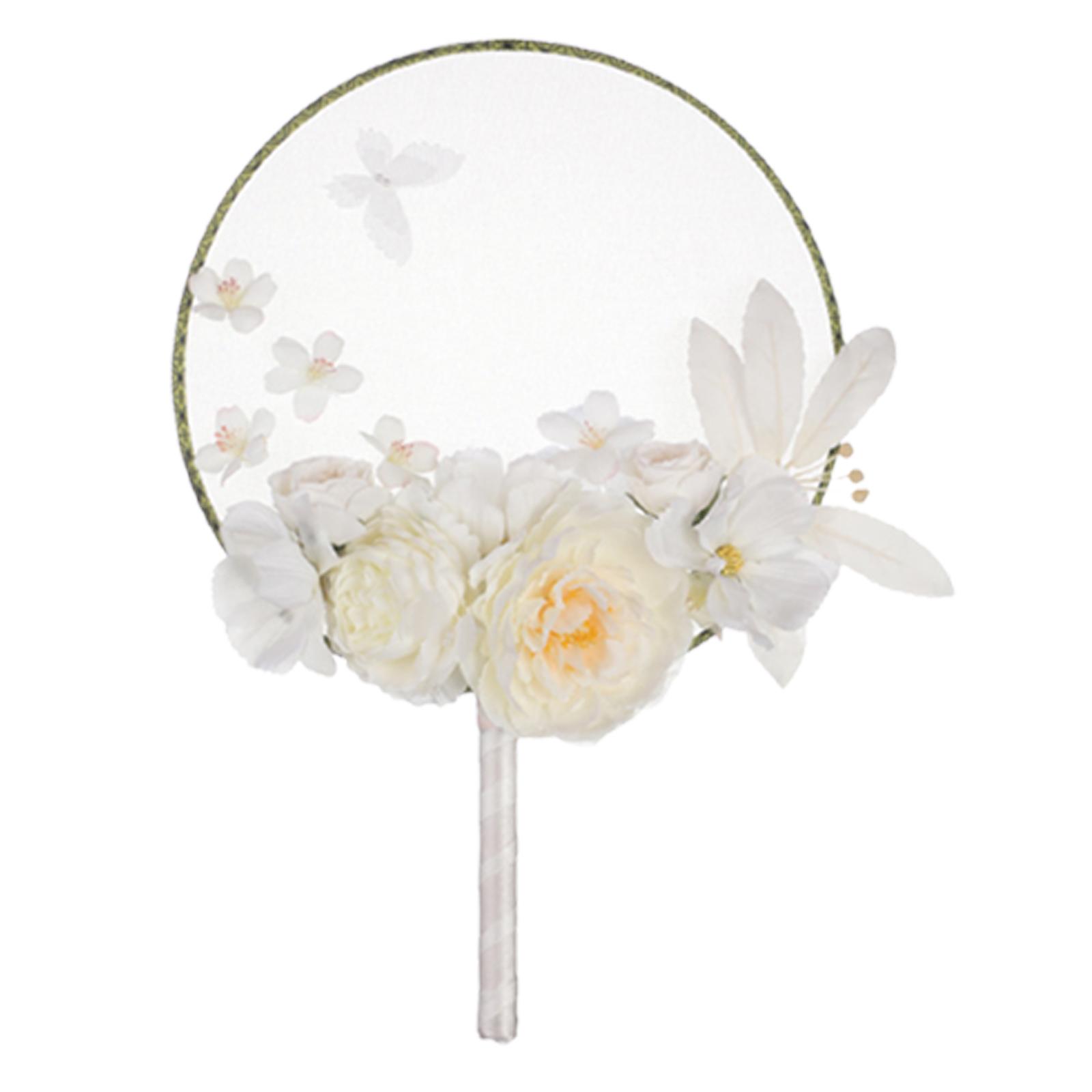 Китайский круглый веер Фото реквизит Декоративный веер для танцев Ручной веер для праздника