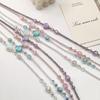 Korean Cat Eye Crystal Beaded Phone Chain & Crossbody Lanyard