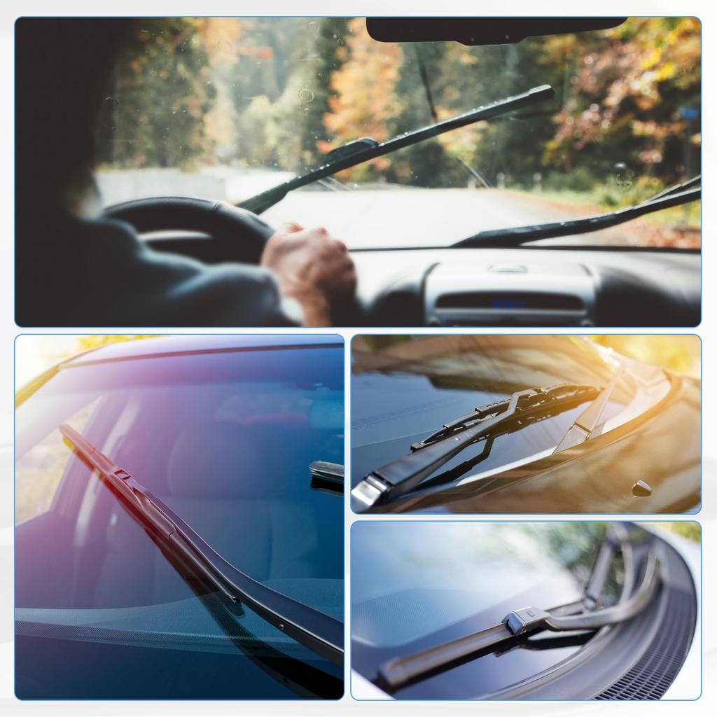 ACROPIX 4pcs Front Wiper Arm Adapter Clip Universal Type-A Black