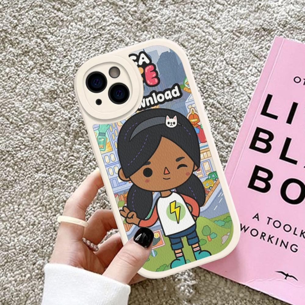 Toca Boca Toca Life World Phone Case Hard Leather For iPhone 14 13 12 Mini 11 14 Pro Max Xs X Xr 7 8 Plus Fundas