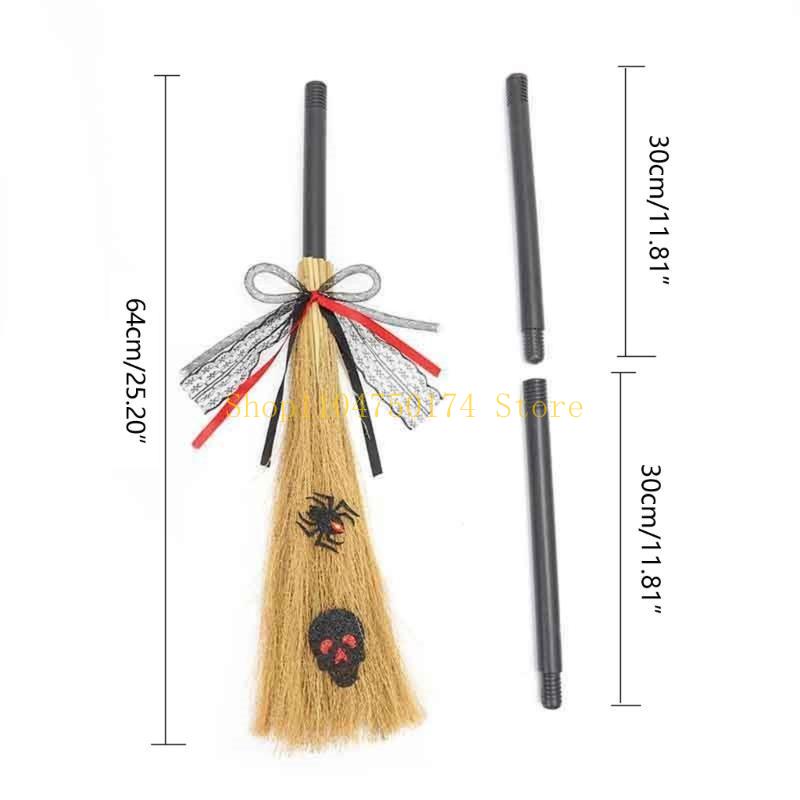 Multifunction Halloween Witch Broomstiscks Household Decorative Ornament Top Sale