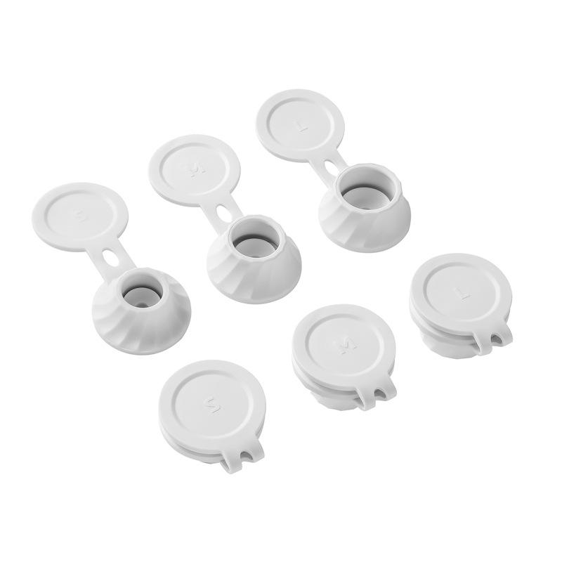 

6pcs Leak-Proof Silicone Bottle Lids – Flip-Top Airtight Design, Multi-Functional Upside-Down Storage for Kitchen & Bathroom