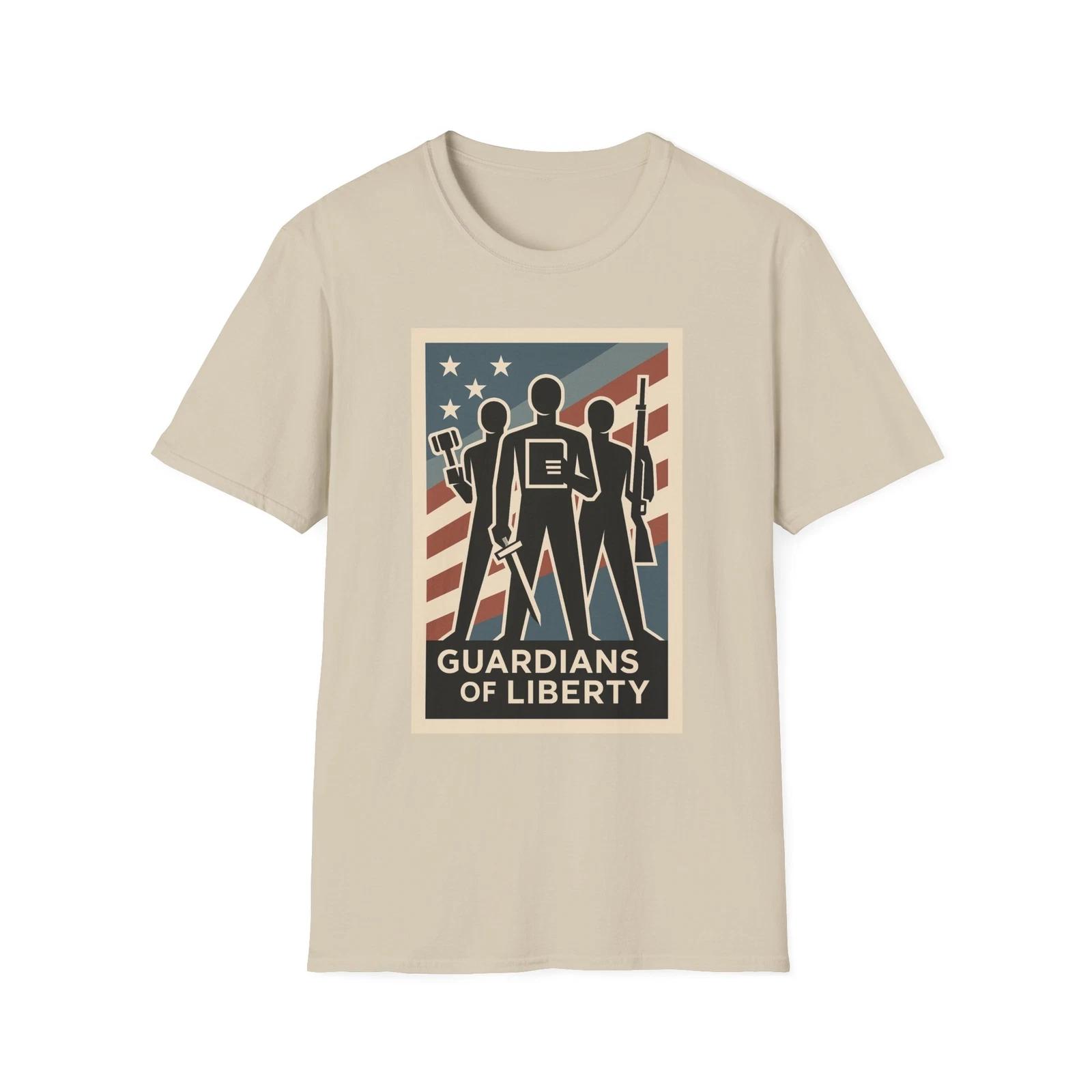 Guardians of Liberty T shirt, Patriotic Tee, Casual Wear, ActivisT shirt 2XL