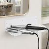 Professional Salon Tool Storage Hair Straightener Holder, Wall Mounted Acrylic Dryer Curling Organizer Iron for Vanity Bathroom Barber Shops