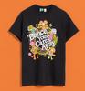 Fraggle Rock Dance Your Cares Away Swirl Black T-Shirt