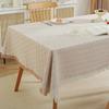 Cotton Yarn Fringed Tablecloth Tic-tac-toe French Atmosphere Dining Table Fabric Decorative Tablecloth Cover Towel Coffee Table Tablecloth