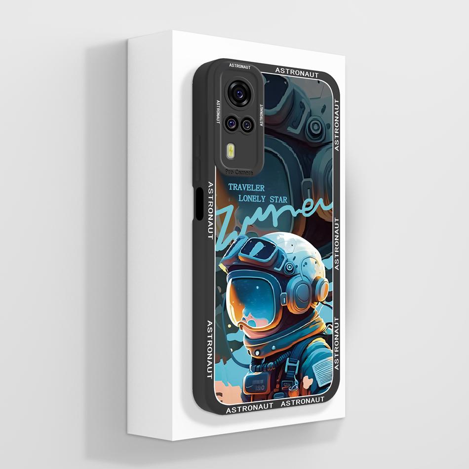 Per Vivo Y51 Y51A Y53S Y31 Y33 Custodia Squisita Cover Posteriore per Telefono Per Vivo Y 51(2020) Y 31 (2021) Cover Morbida in Silicone Liquido