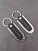 Carbon Fiber Car Keychain Buckle Key Rings Buckle Gift For Honda XRV City Accord Fit Jazz Pilot CRV Odyssey Passport Shuttle HRV TT5