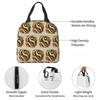 Leopard Yin Yang Luxury Gold Marble Balance Design Insulated Lunch Bag for Kids School Cooler Thermal Food Box Tote Lunch Boxes