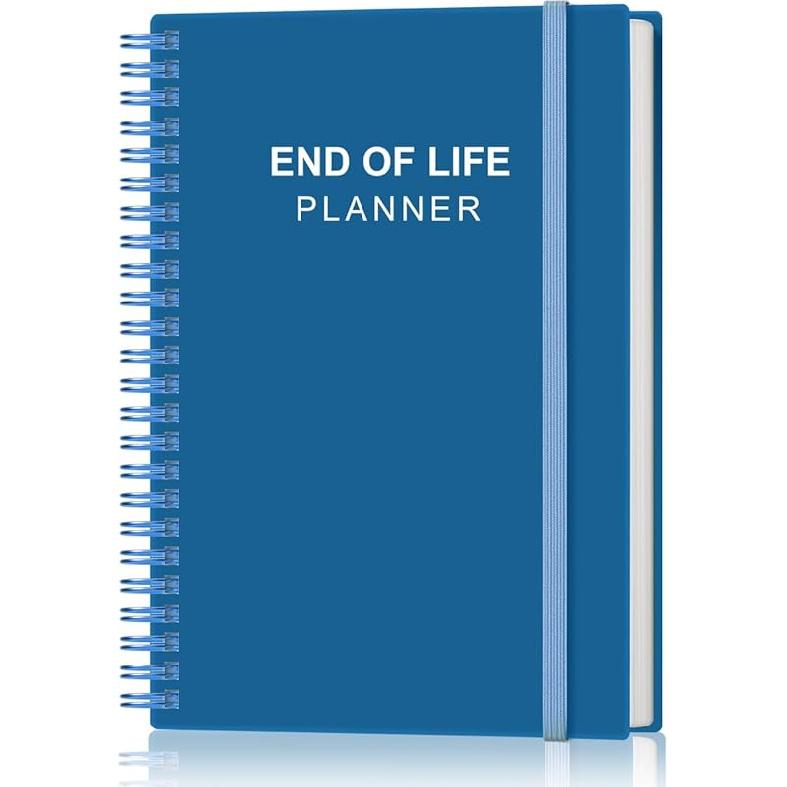 End of Life Planner – Final Arrangements Organizer for Beneficiary, Will Preparation, Last es & Funeral Planning, 5.8" x 8.5", Rose Leaf