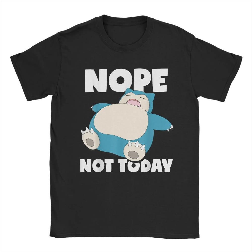 Summer's new  Sleeping Kabi Beast printed men's T-shirt, round neck, 100% pure cotton T-shirt, cute  printed top