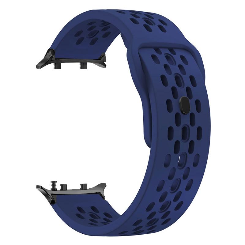 

Спортивный браслет для Huawei Watch D2 Band Дышащий силиконовый браслет для Huawei Watch D2 Ремешок с выемкой Аксессуары для часов Sliver Connector&Huawei Watch D2 темно-синий