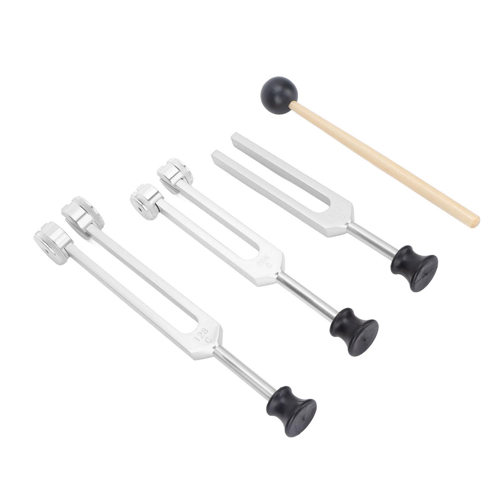 

Aluminum Alloy Tuning Fork Set 128 256 512Hz Portable Tuning Fork Healing Instrument for Home Clinical Silver серебряный