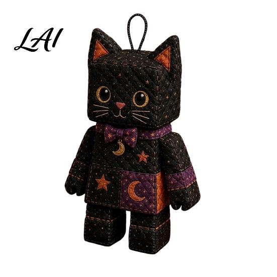 Handmade Christmas Tree Ornaments Halloween Rag Doll DIY Kit Patchwork Sewing Craft Set with Decorative Figure Kits Pre-Cut Fabrics Beginner-Friendly