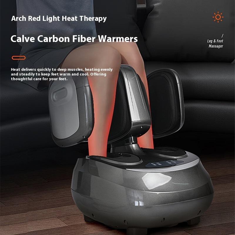 Foot Therapy Machine Foot Press Household Full Wrap Airbag Foot Therapy Instrument Electric Heating Calf Foot Massager