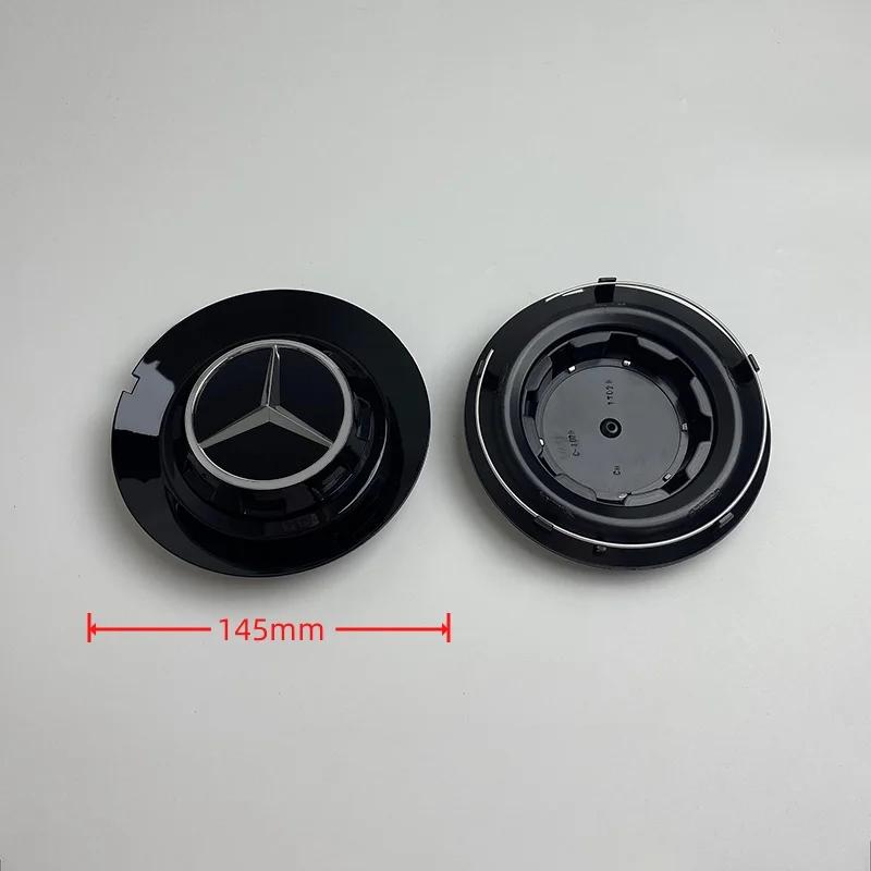4PCS 147mm Car Wheel Center Hub Cover Cap For Mercedes Benz AMG G350 G500 G63 S680 GLS600 C-1028 17028 Badge Logo Accessories