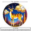 Fantasy Tiger Antelope Spare Tire Cover Polyester Dustproof Protector for RV SUV Truck