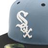 NEW ERA Cap 59FIFTY 15131509 NER37C4035 Chicago White Sox Faded blue Black Side Patch 2Tone Under Visor 7 3/8