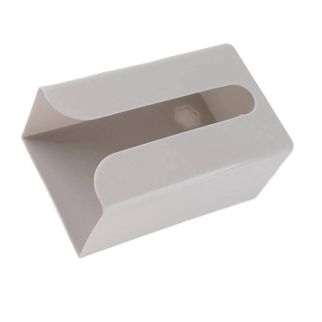 No Drilling Wall Mounted Tissue Holder Paper Towel Box Toilet Paper Organizer for Home Use