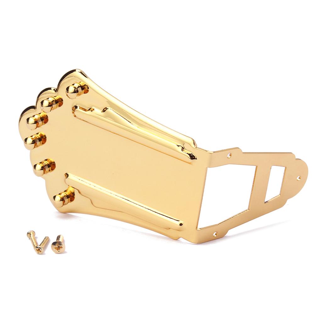 6-String Guitar Metal Trapeze Tailpiece with Mounting Screws String Replacement Bridge Tailpiece for Guitar Part