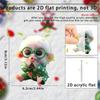 2D Acrylic Monkey Pendant Personalized Decor Pendant Christmas Monkey Pendant Acrylic Ornament For Car Cartoon Xmas Tree Decor