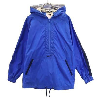 90. léta 00. léta Bílý štítek Starý Vintage Dlouhý rukáv Poloviční zip Anorak Parker M Pánský Použitý