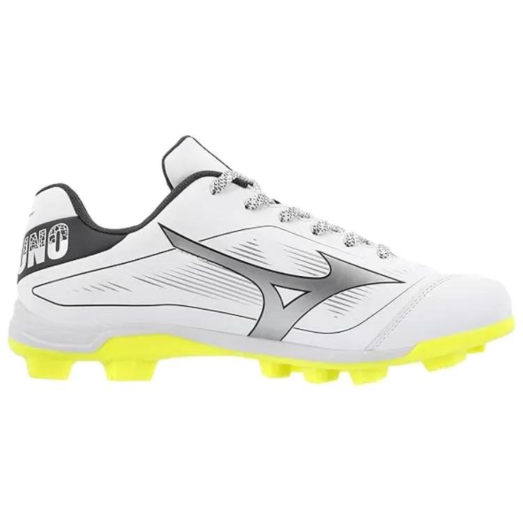 Mizuno CUSHIONREVO Baseball Shoes Men's Black White Yellow (Unisex) Baseball Shoes 320707.3E3E