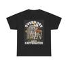 Overworked Skeleton Coffee Funny Graphic T-shirt