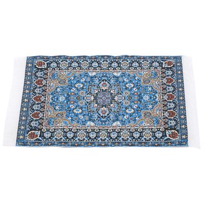 1:12 Dollhouse Woven Rug Unique Pattern Exquisite Miniature Carpet Decoration Accessory