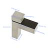 4pcs Adjustable Glass Shelf Brackets Zinc Alloy Wall Mount Clamps for 3-20mm Thick Wood/Glass Shelves Bathroom Shower & Cabinets