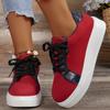 Brand Design Sneakers for Women New Casual Platform Lace Up Women's Vulcanized Shoes Tennis Walking Student Leather Shoes
