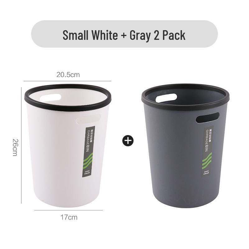 Multi-Room Trash Can: Kitchen, Bathroom, Bedroom, Office Use - Simple Classification Paper Basket