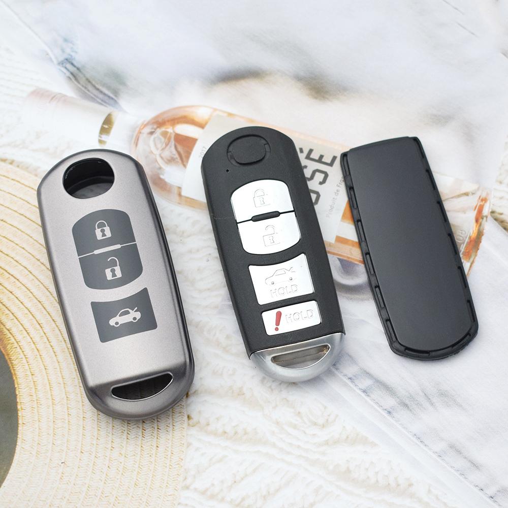 3 Button TPU Remote Key Cover Case For MAZDA CX-5 CX-3 2 3 5 6 CX-7 CX-9 Demio Speed Miata MX5 Case 2018 2019 2020 2021