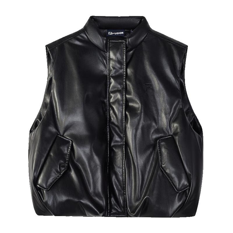 FILA FUSION Women s Padded Faux Leather Vest XL