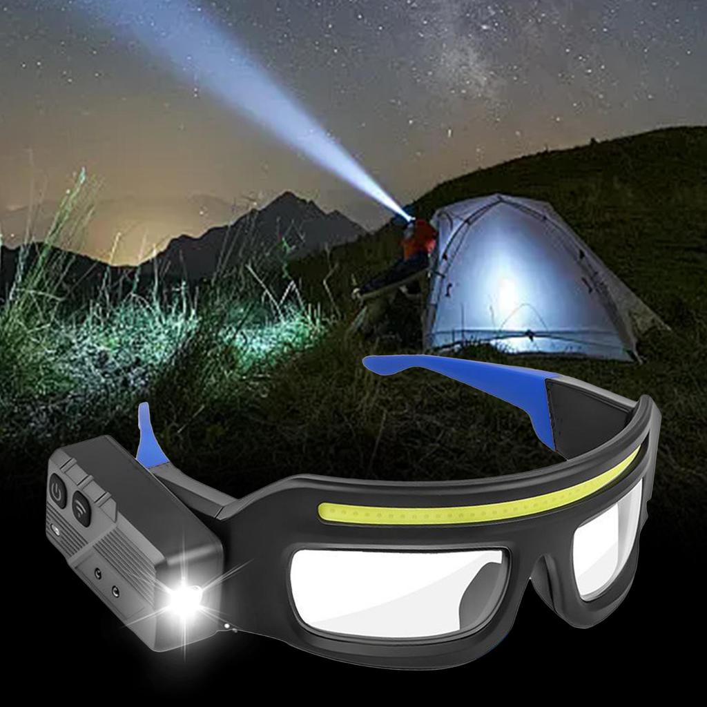 Lampe Frontale Multifonctionnelle XTE avec Chargement Type-C Lampe Frontale d'Avertissement COB Lampe Frontale Sensible au Toucher Pour Chantier de Travail Camping Sûr