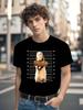 Funny Ferret Thief Graphic T-shirt - Soft Cotton Casual Round Neck Tee with Humorous Ferret In Jail Design