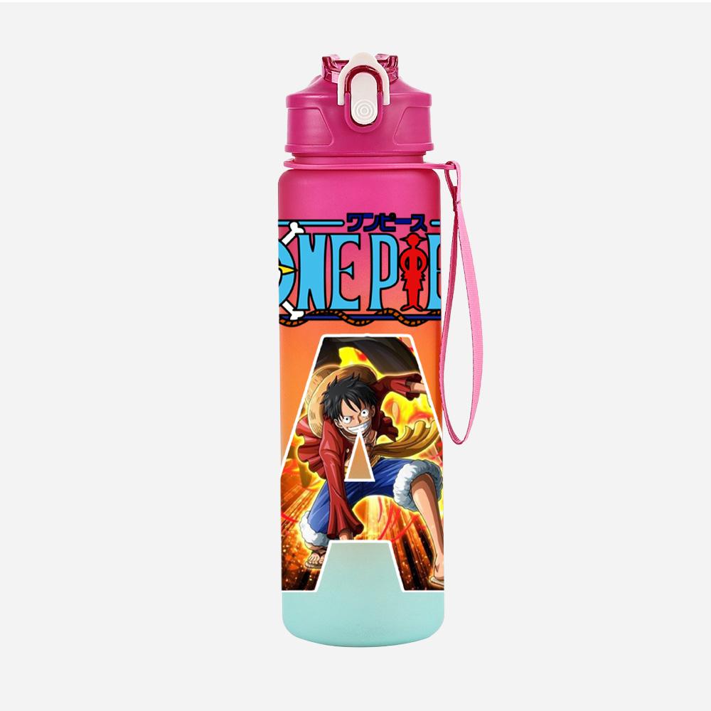 Anime A-Z 26 English Letters Printed Character Large Capacity Water Cup Demon Hunters Outdoor Portable Drinking Bottle for Boy Girl