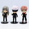 6 יחידות/סט דמויות Jujutsu Kaisen, סאטורו גוג'ו איטאדורי יוז'י דמות פעולה אנימה דגם אספנות צעצועים, מתנת יום הולדת למעריצים