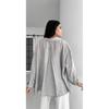 Women's Oversize Pocket Button Down Shoulder Detailed Shirt