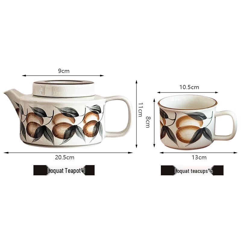 Loquat Ceramic Tea & Water Set