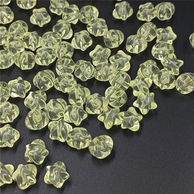 Creazione di gioielli Braccialetto Acrilico per Collana Perline sciolte Trasparente Tridimensionale 10pz Orecchini Stella a cinque punte