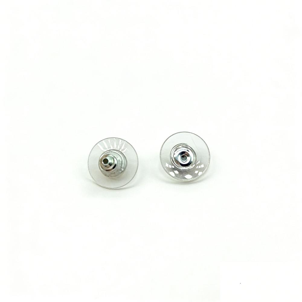 Clear Rubber Earring Backs Safety Stoppers For Stud Earrings Ear Hooks Studs